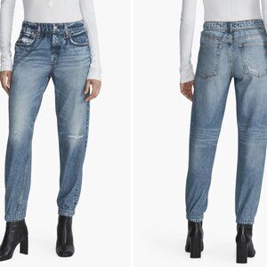 rag & bone Miramar Printed Denim Cotton Joggers